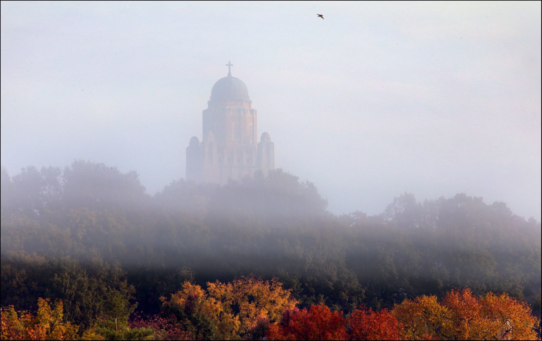 Early fog envelops Shrewsbury seminary